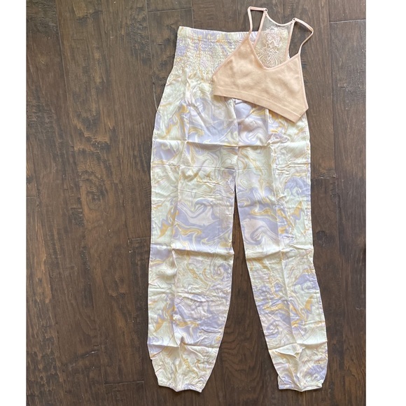 🎉HP🤍Gypsy Chic Flowy + Breathable Mandala Harem Yoga/Lounge Pants NWT - Picture 8 of 10